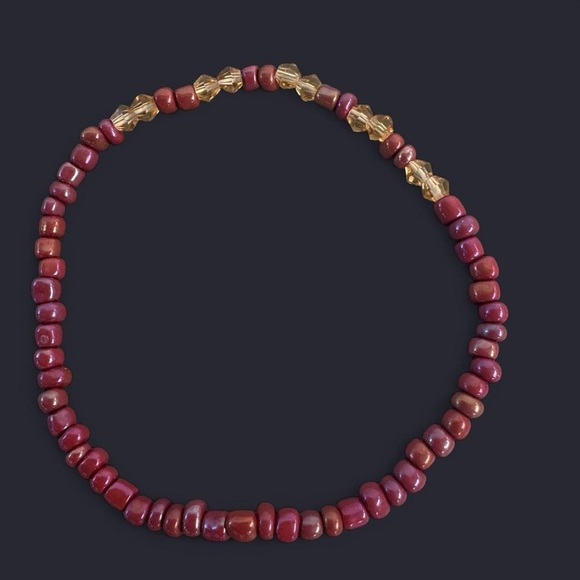 Cherry White Bead Anklet Set - Picture 5 of 6